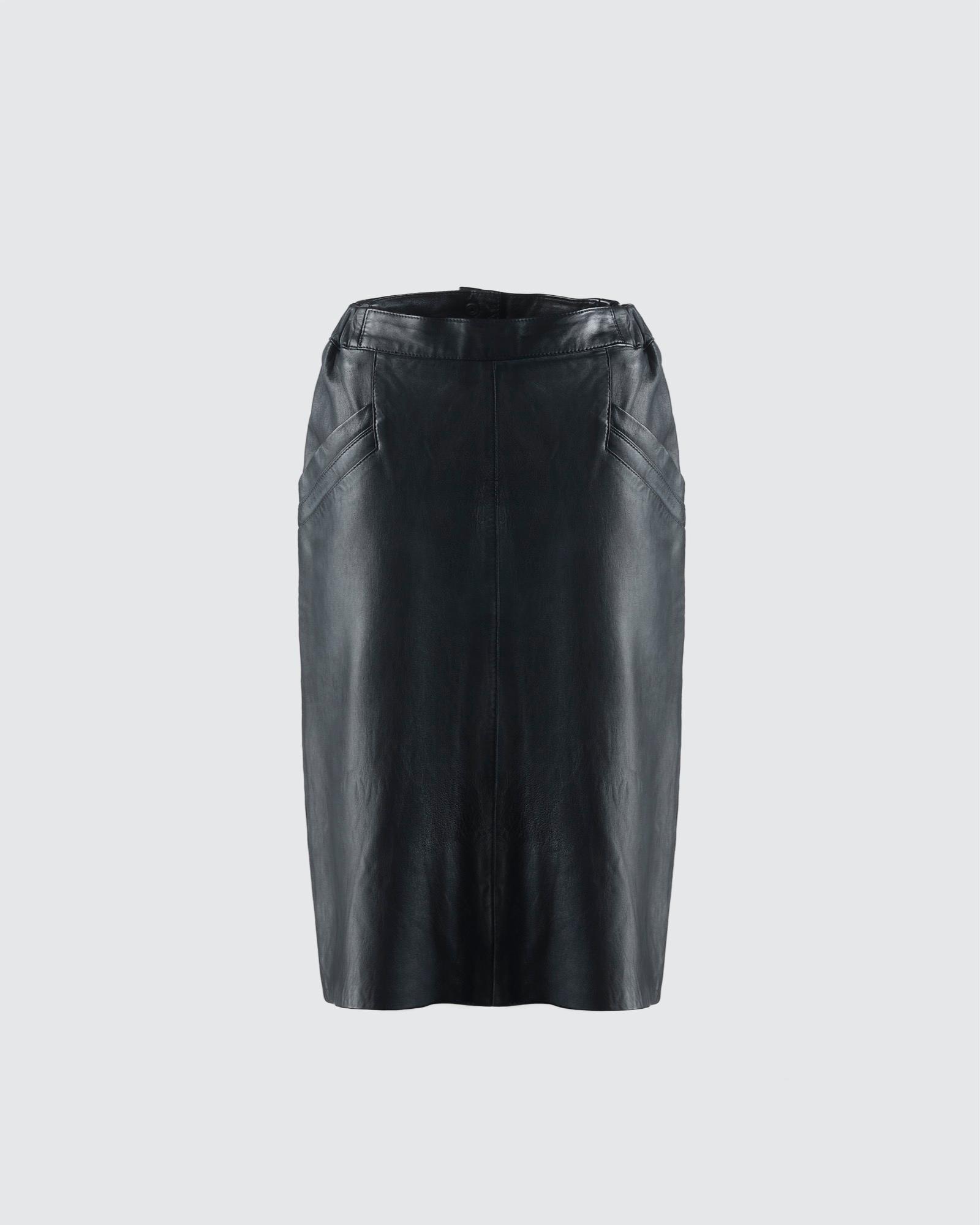 Leather skirt