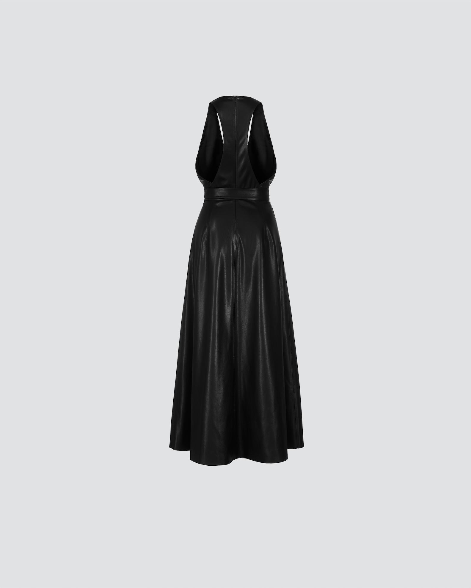 Vegan leather dress