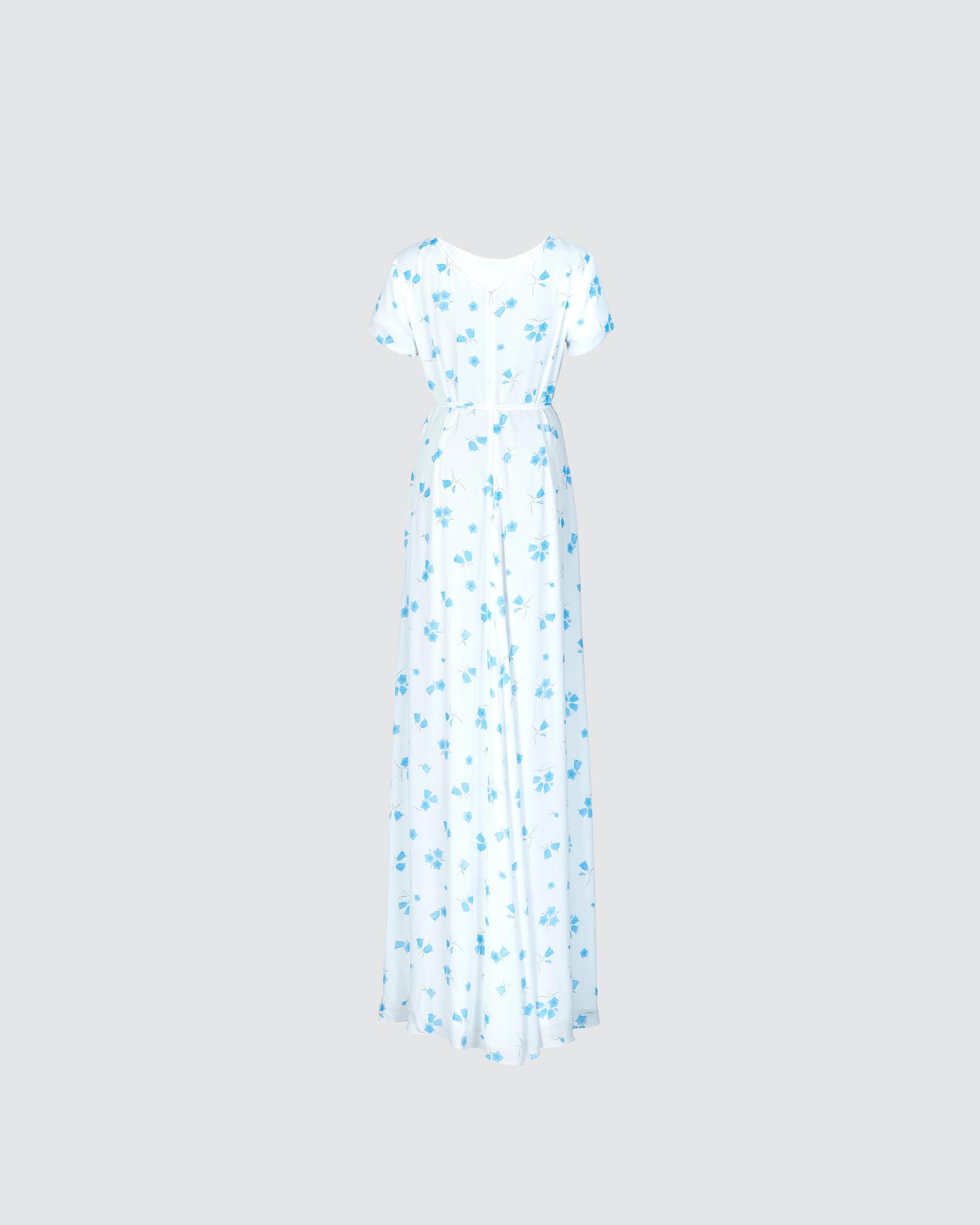 Floral-print train dress