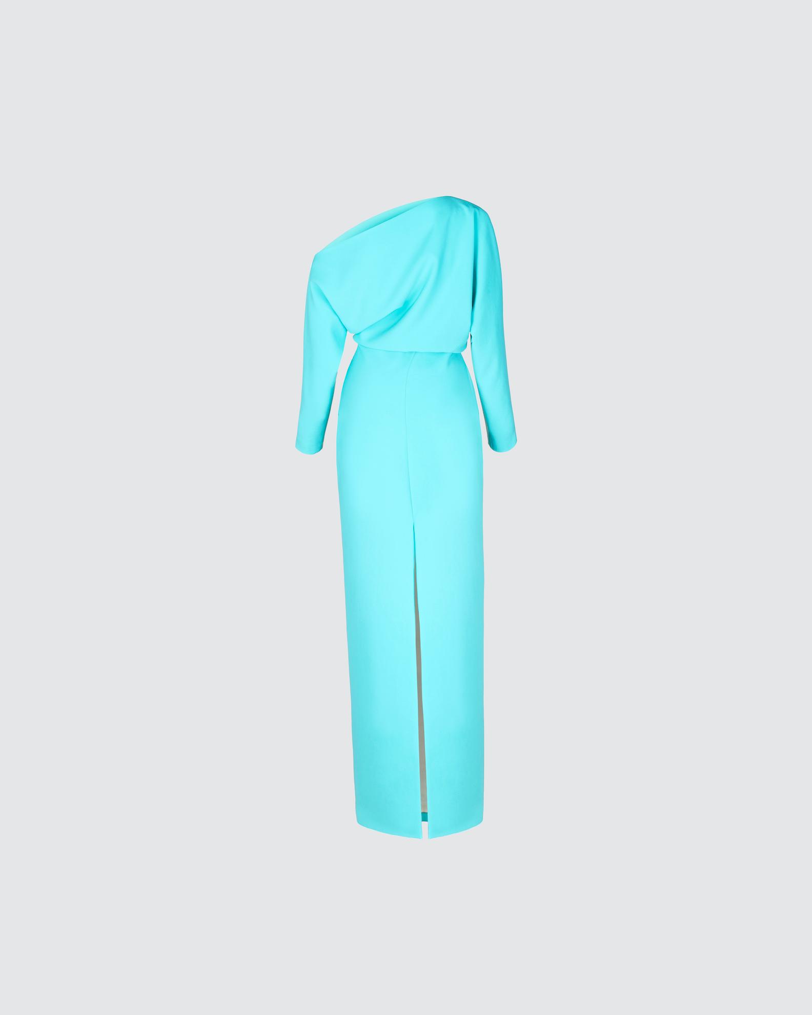 Off-shoulder maxi dress