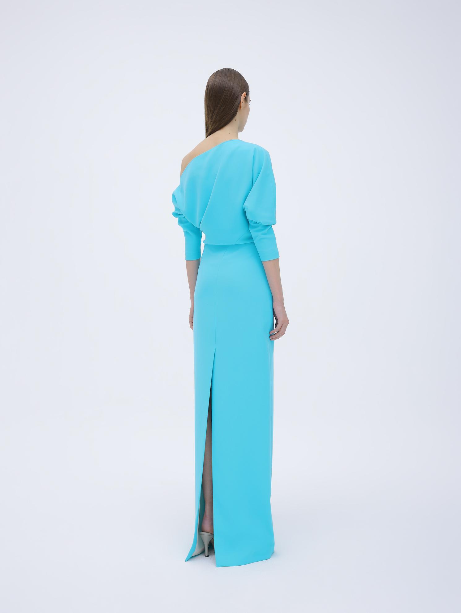 Off-shoulder maxi dress