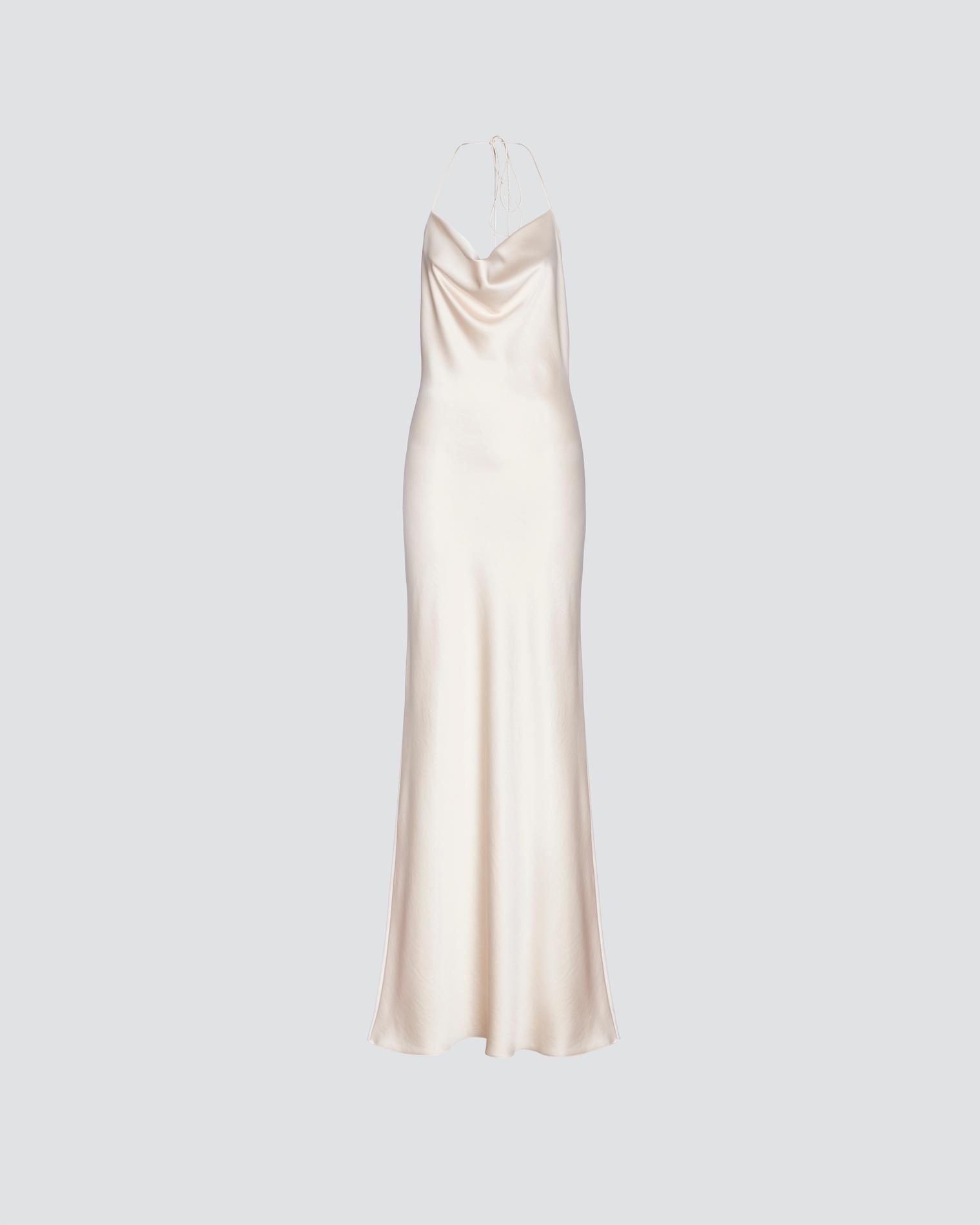 Open back evening dress