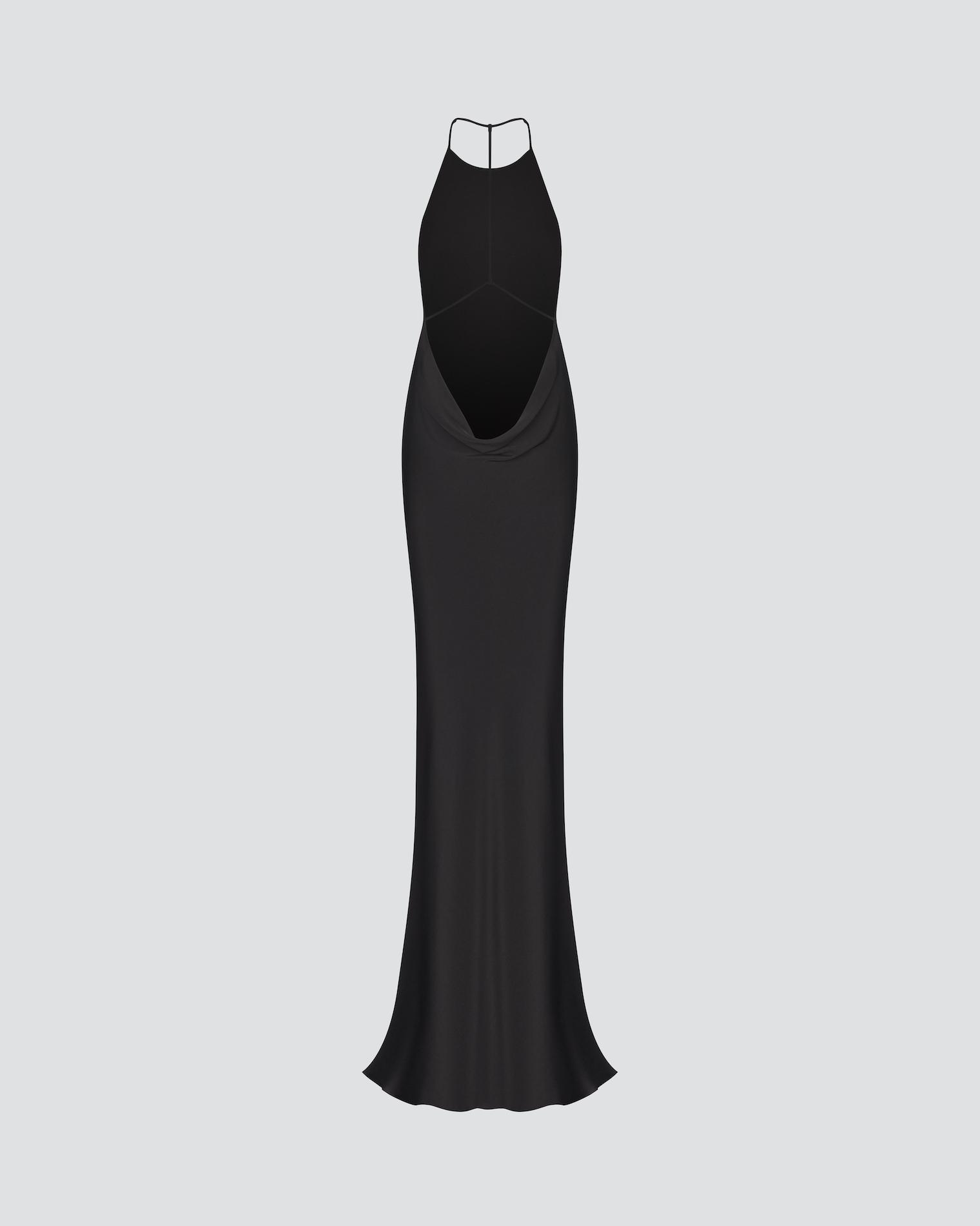 Open back evening dress