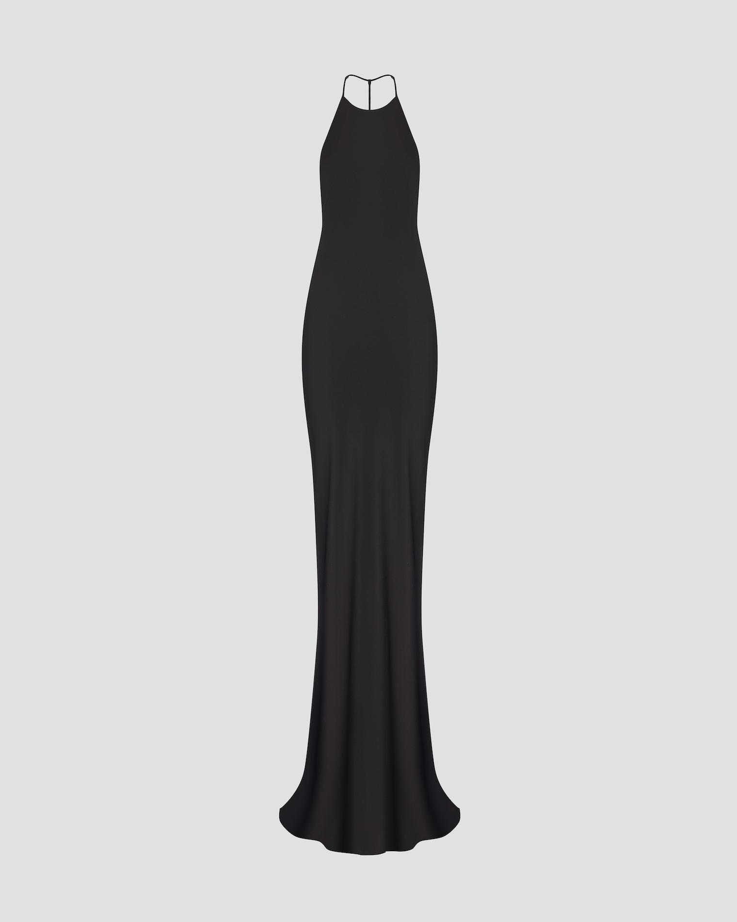 Open back evening dress