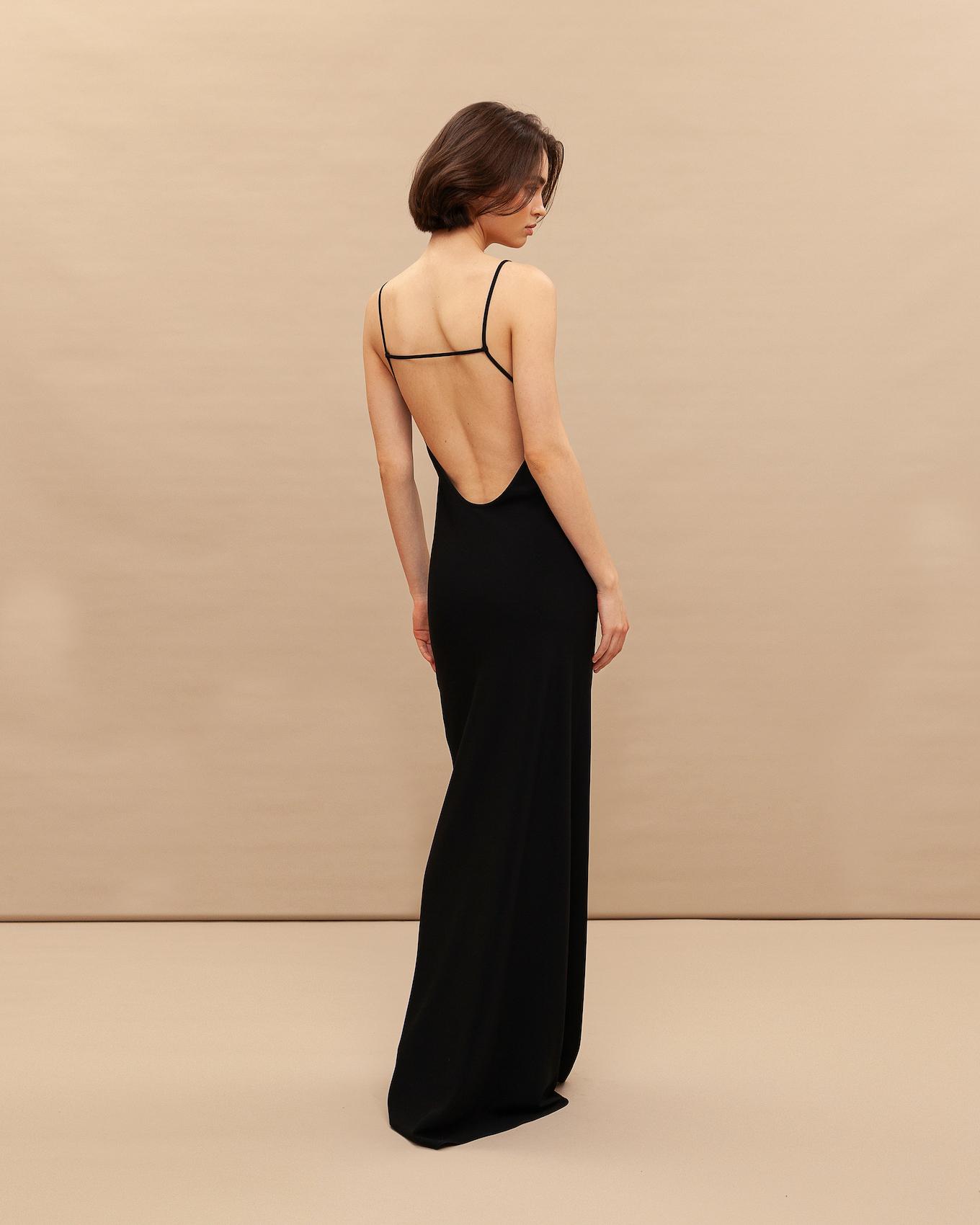 Open back maxi dress