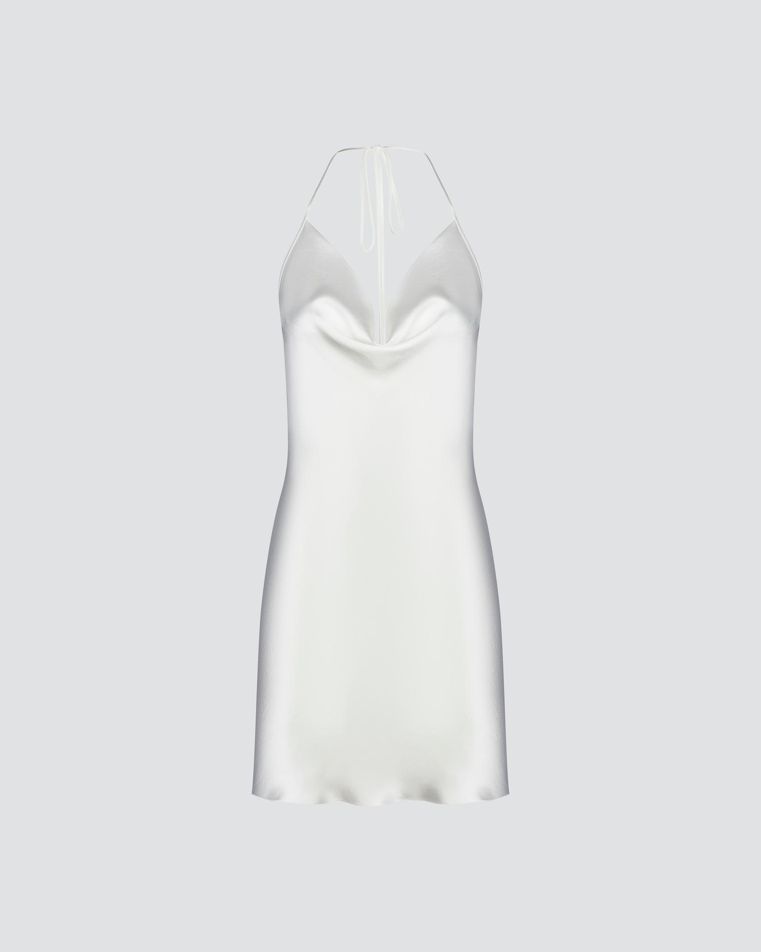 Halter mini dress
