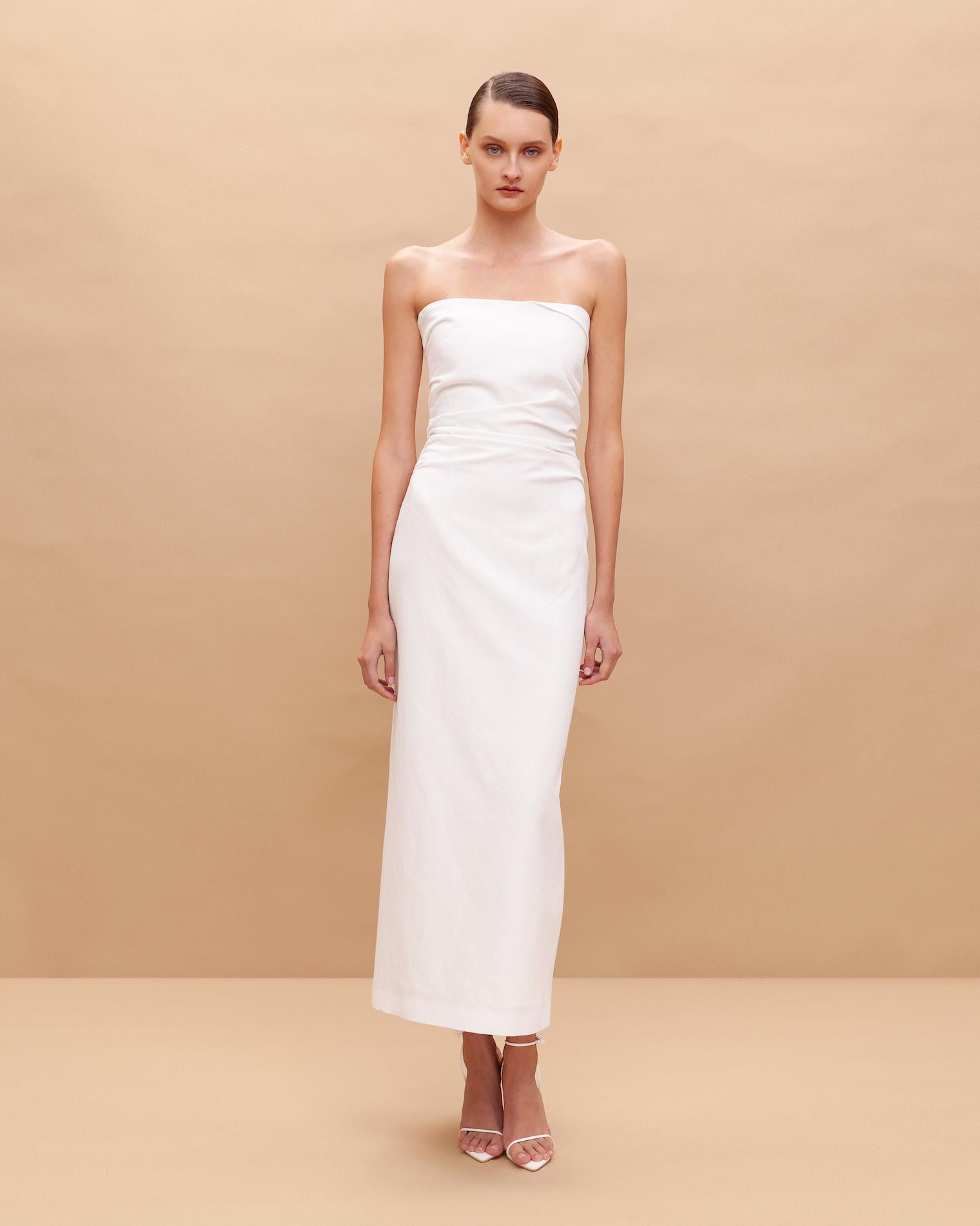 Bustier maxi dress