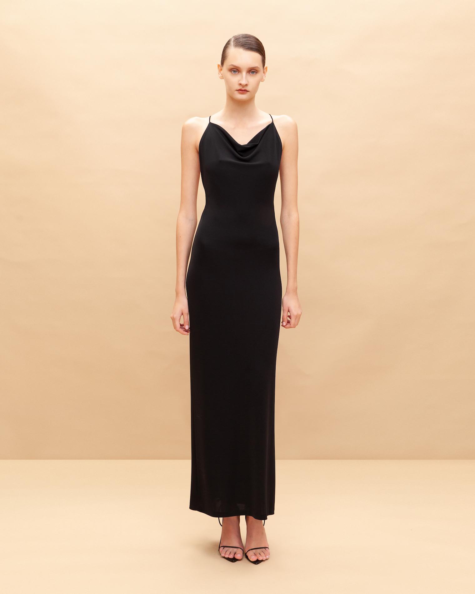 Open back maxi dress