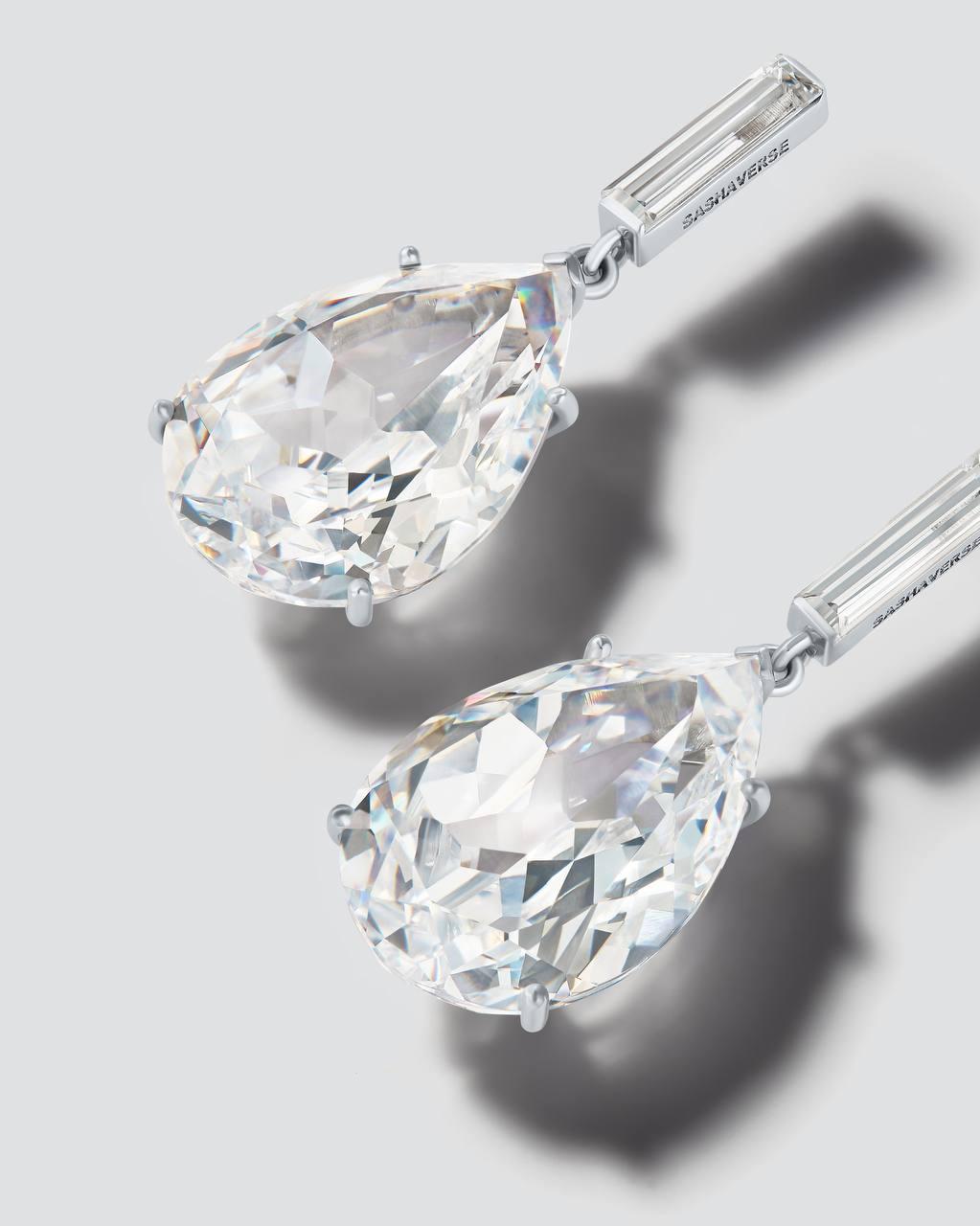 Crystal drop earrings