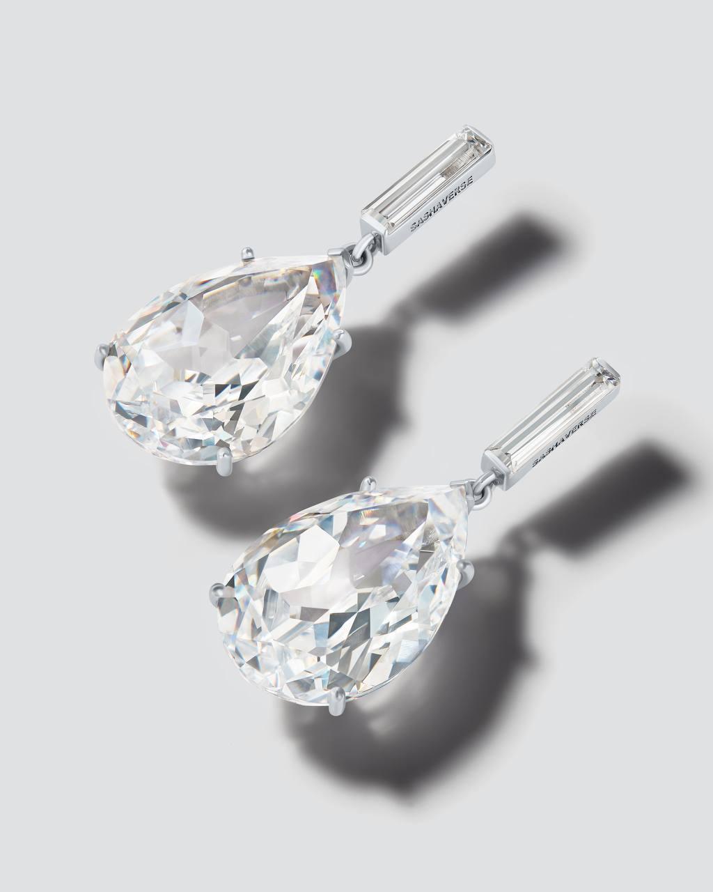 Crystal drop earrings