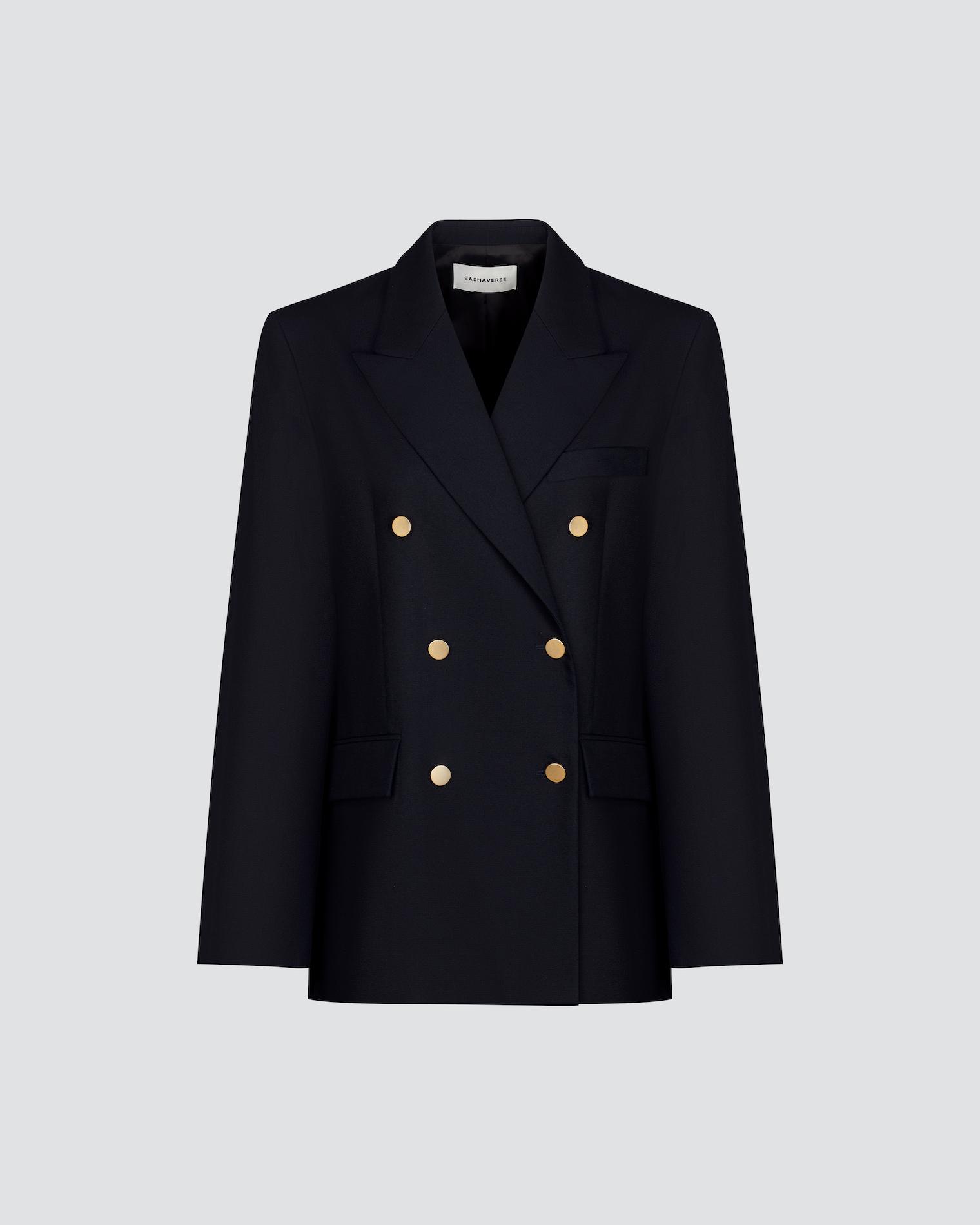Double-breasted cotton jacket