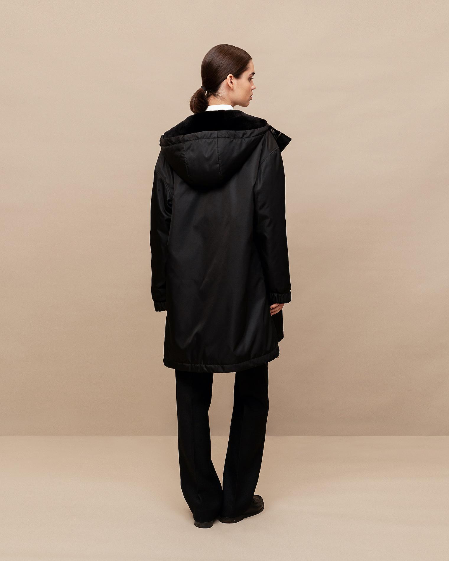 Hooded parka coat