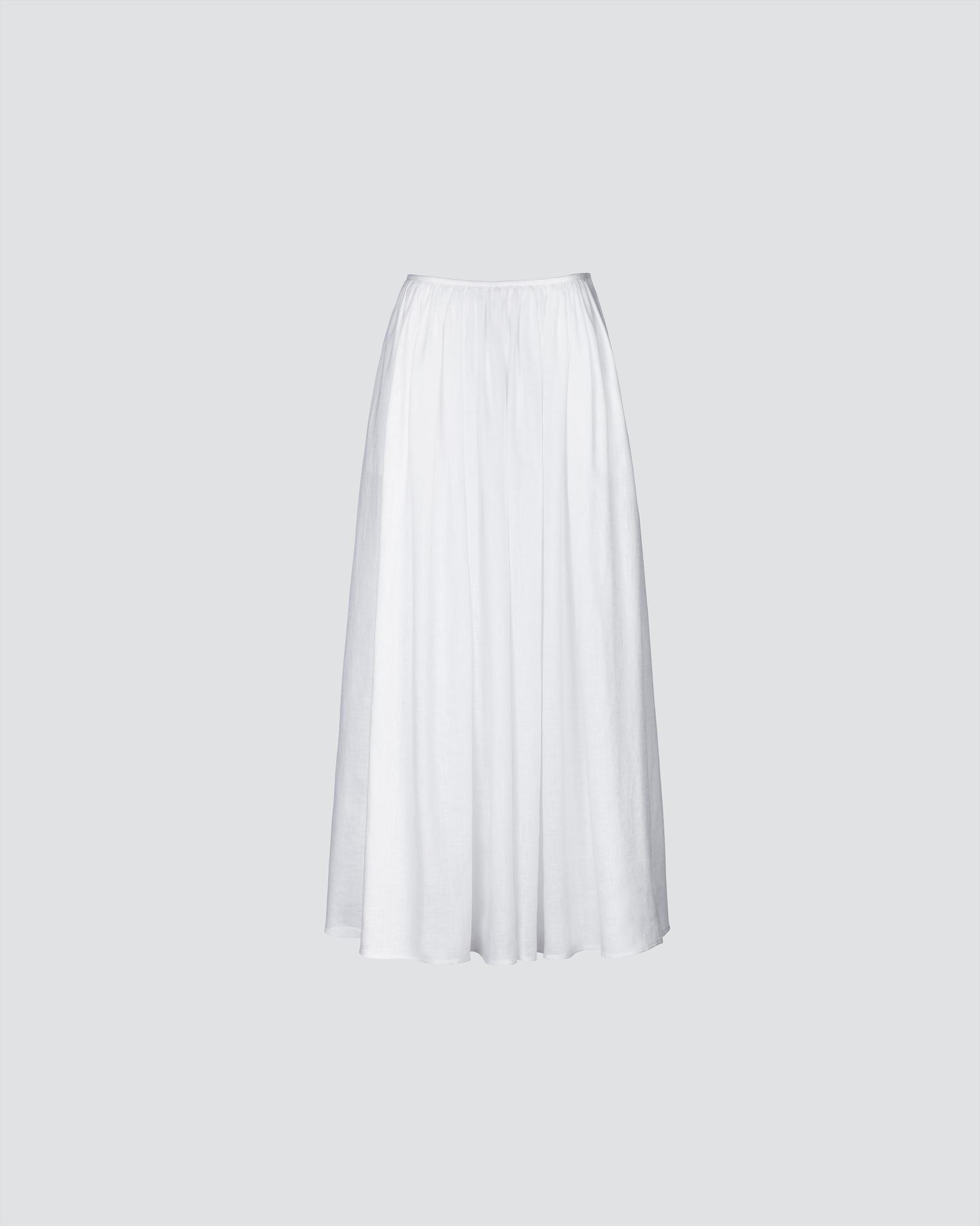 Linen maxi skirt