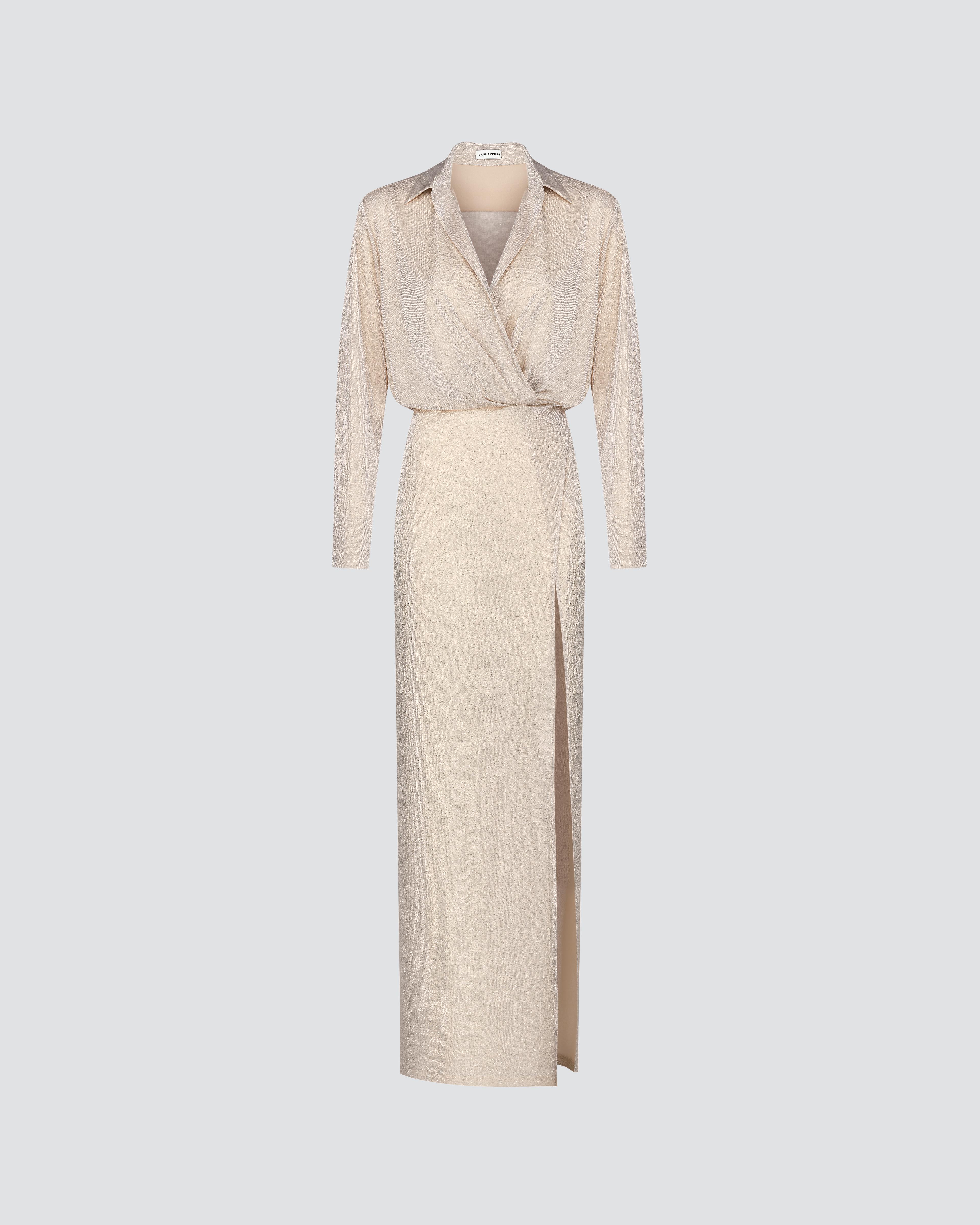 Maxi dress with slit