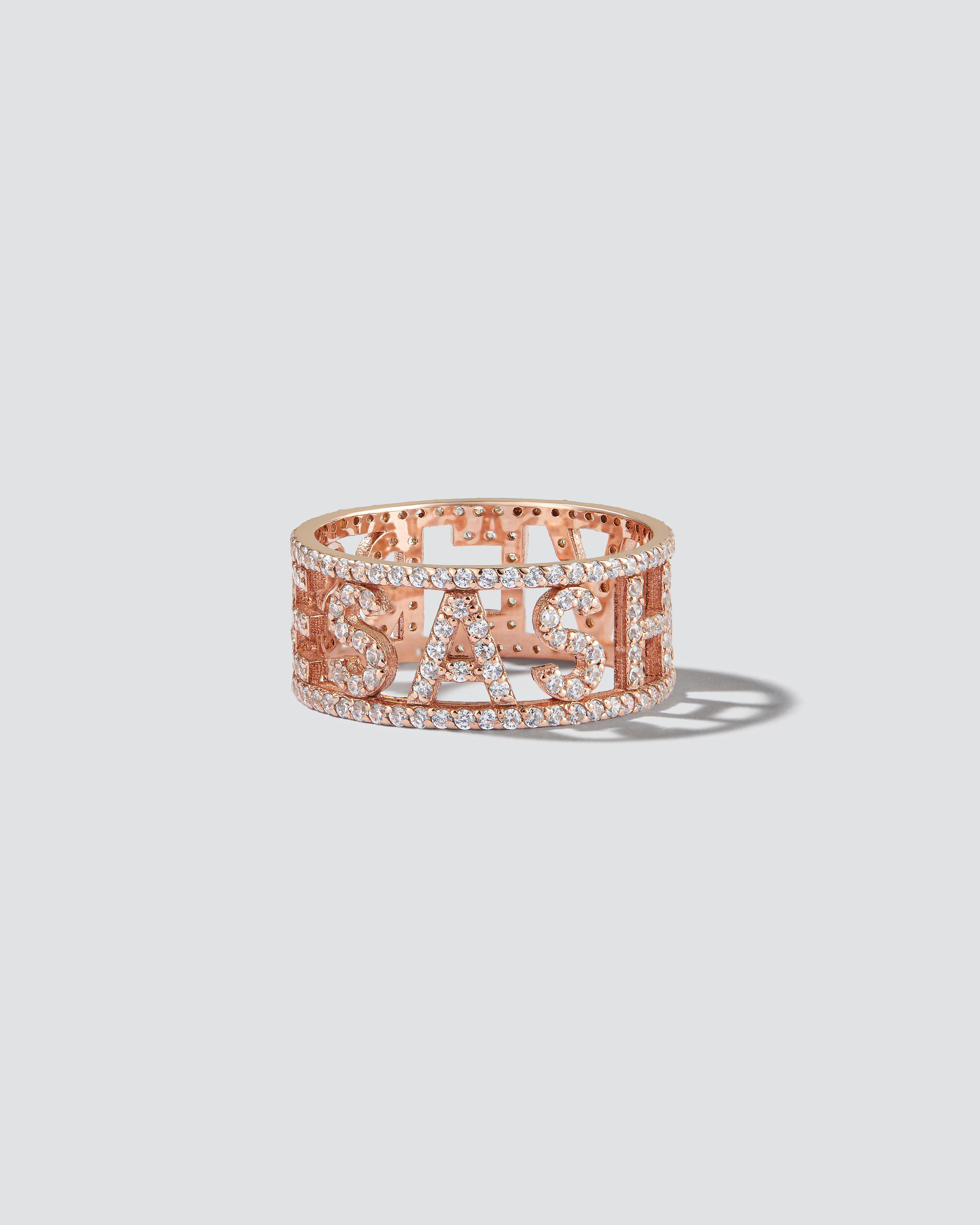 Ring SASHAVERSE with a pavé of crystals