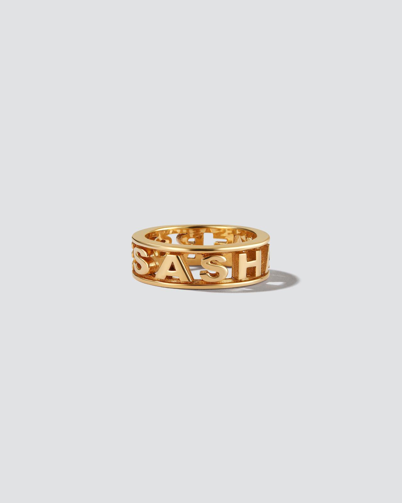 SASHAVERSE logo ring