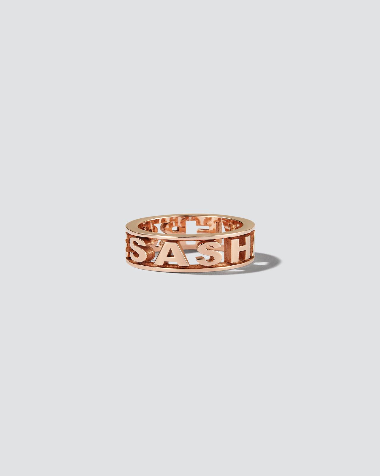 SASHAVERSE logo ring