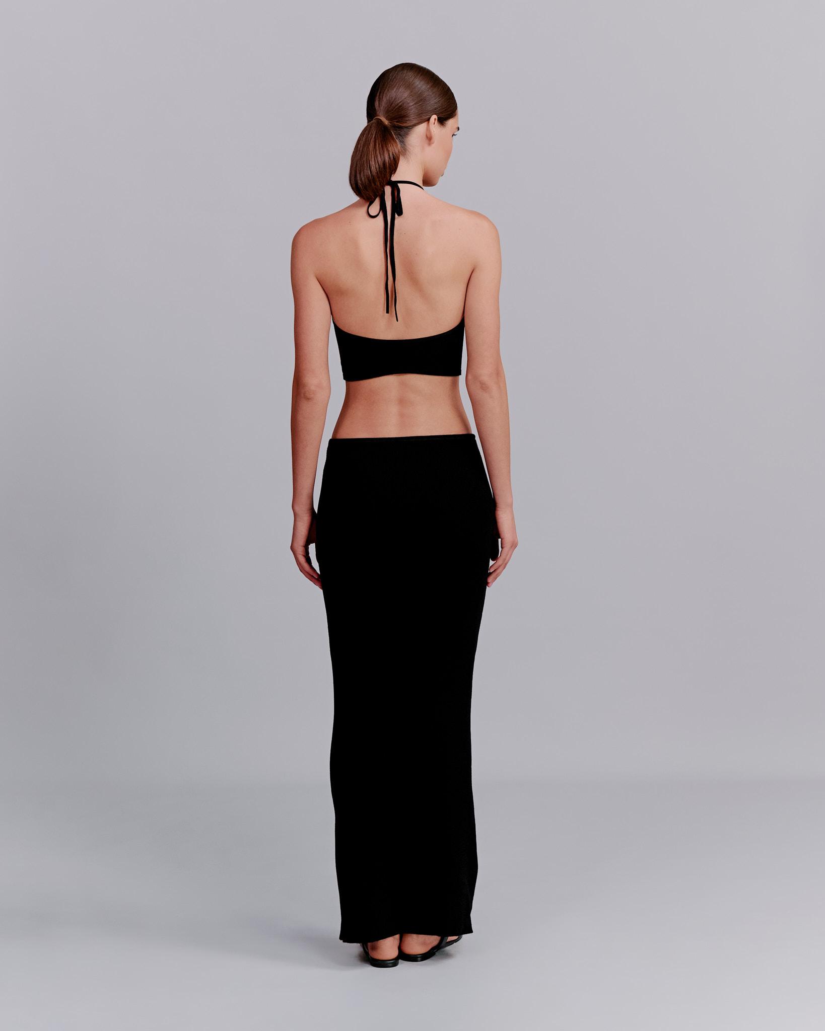Knitted halter top