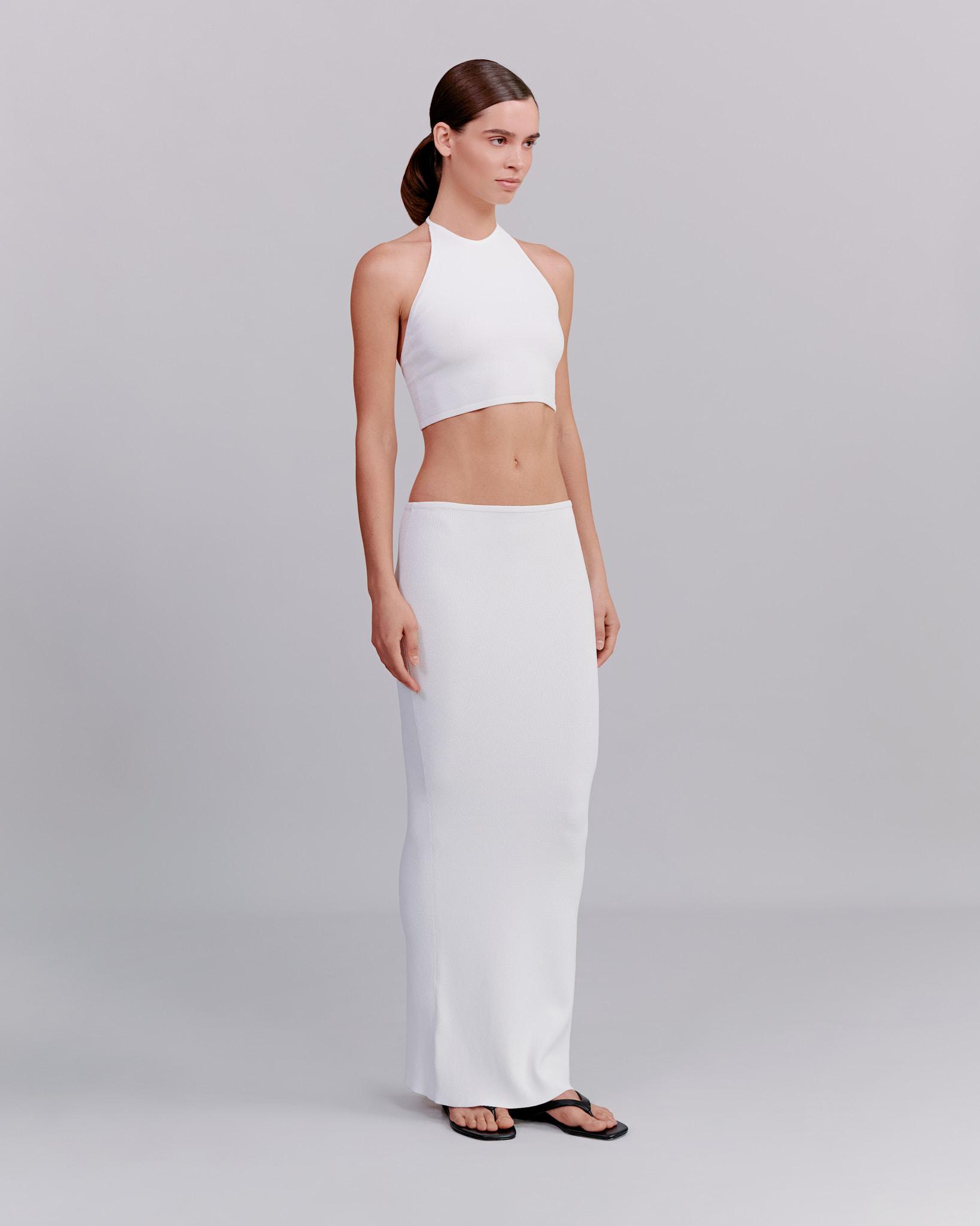 Knitted halter top