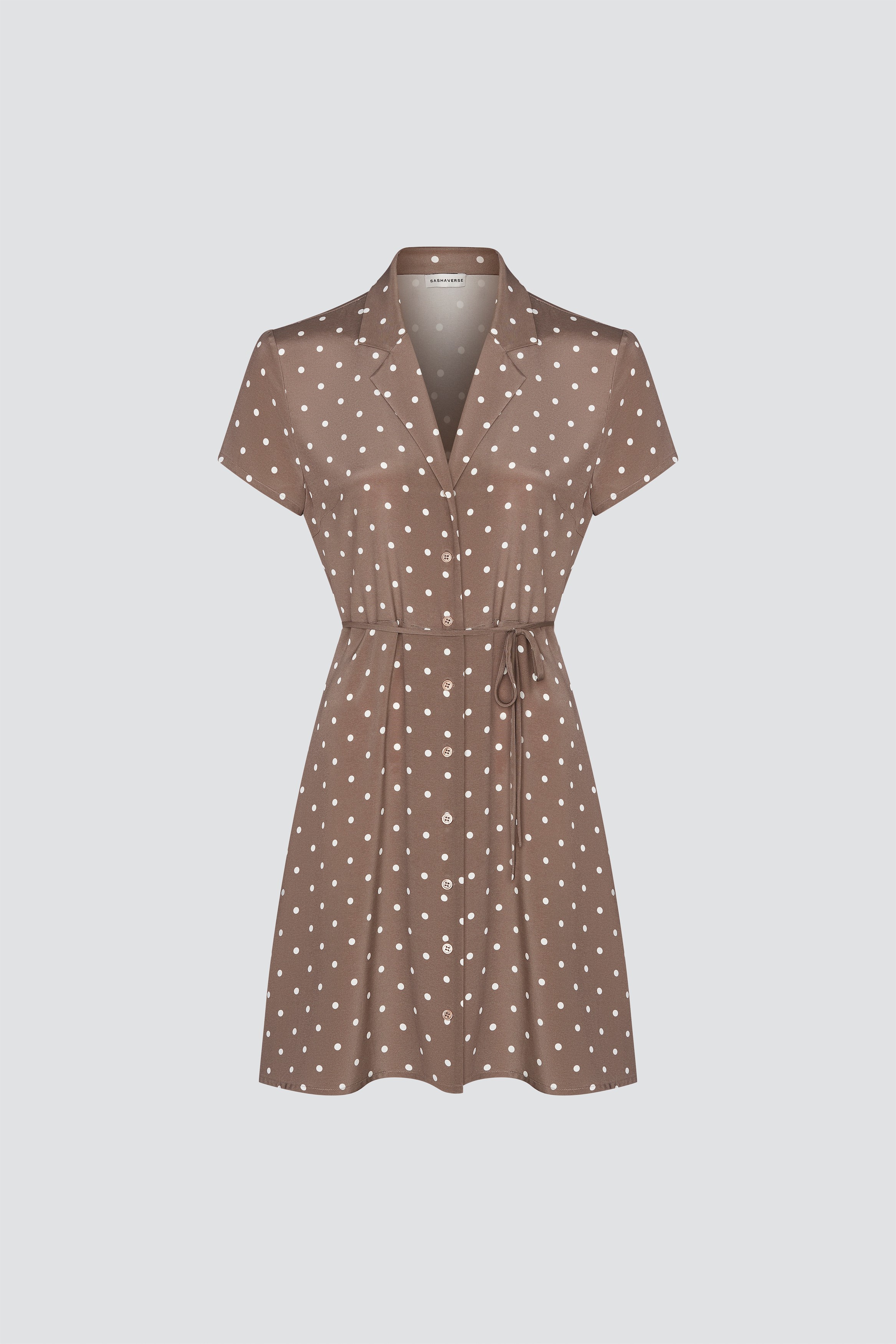  Polka dot print mini dress
