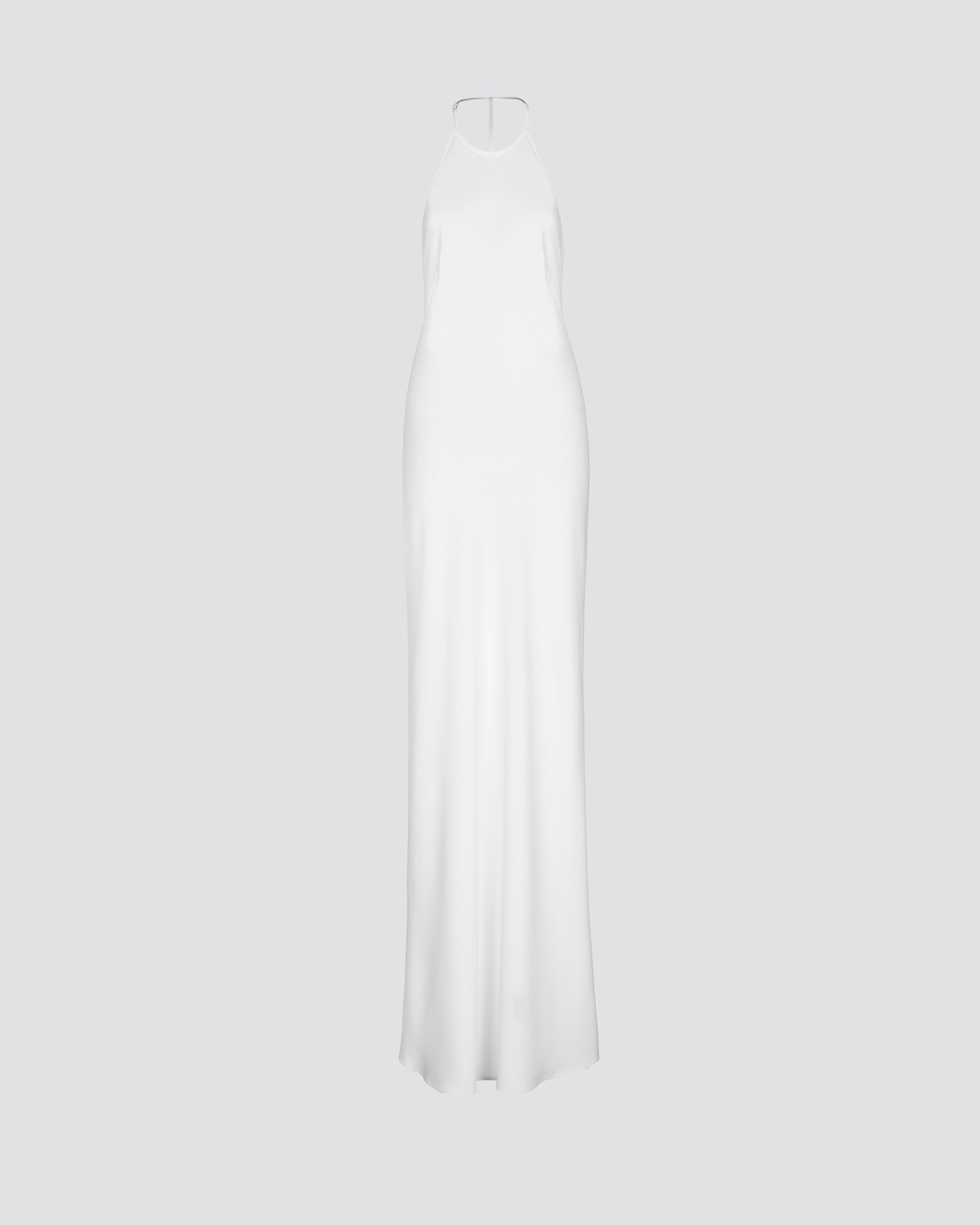 Open back halter maxi dress