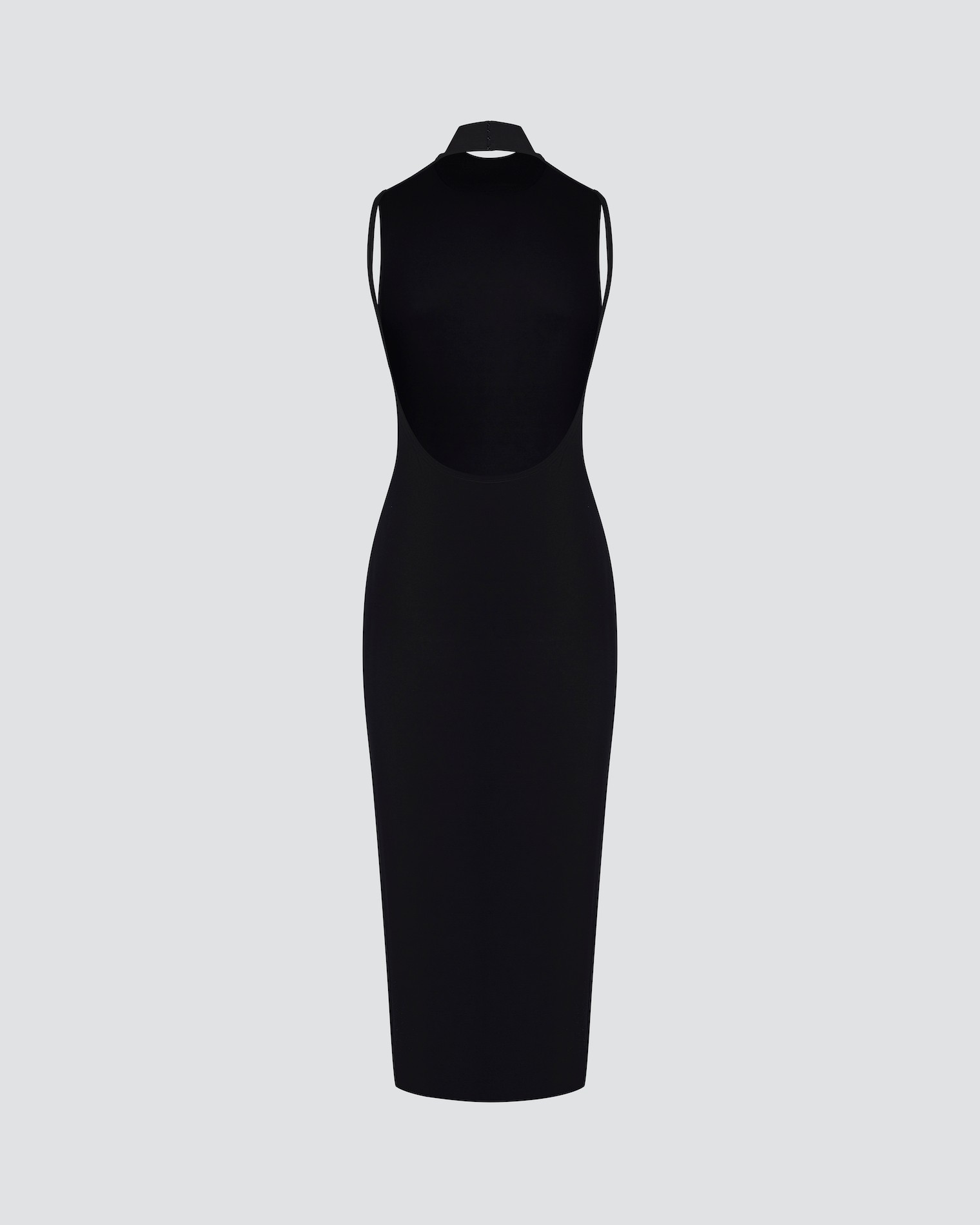 Оpen back jersey midi dress