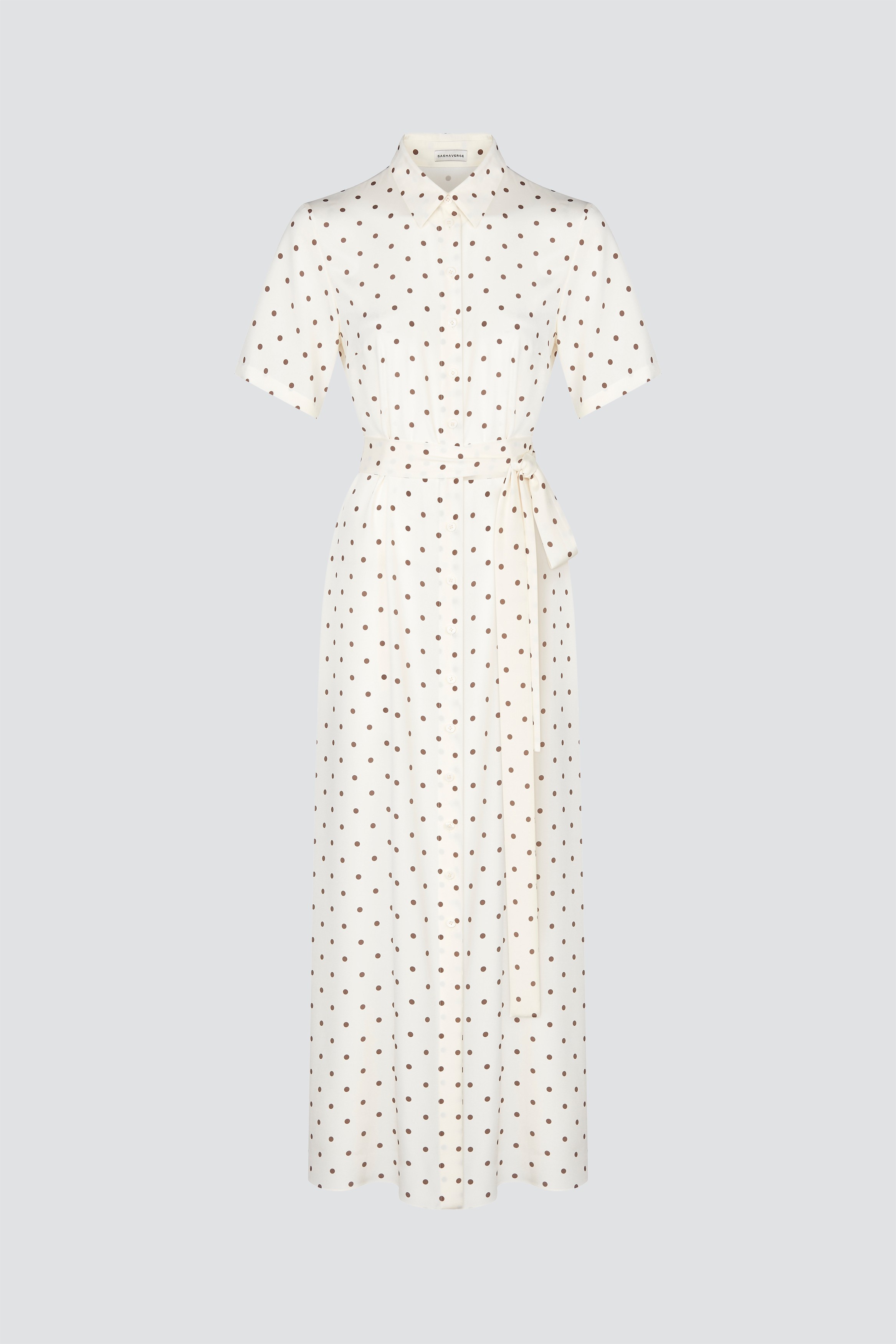 Maxi polka dot print dress