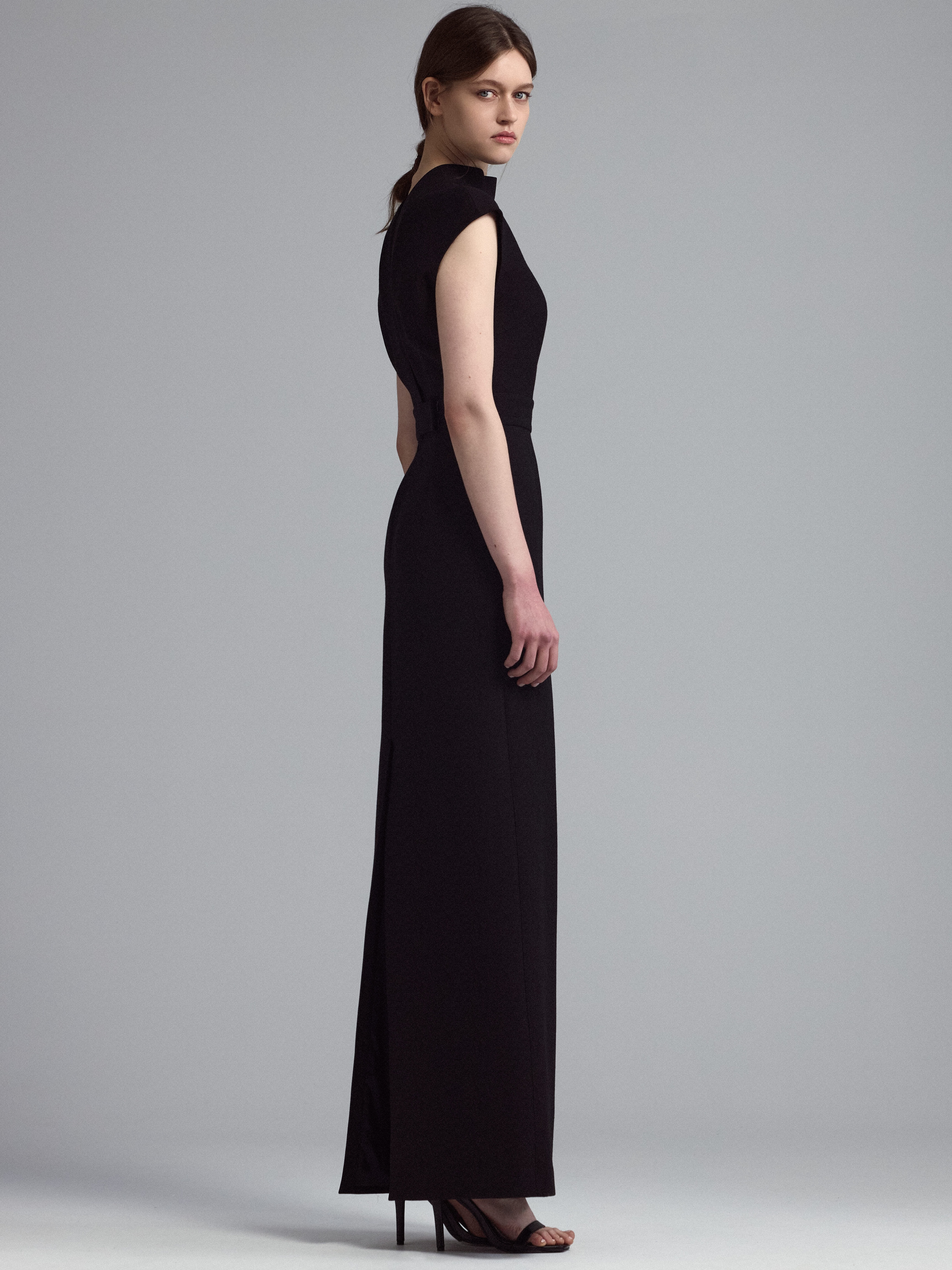 Платье из шерсти и шёлка 