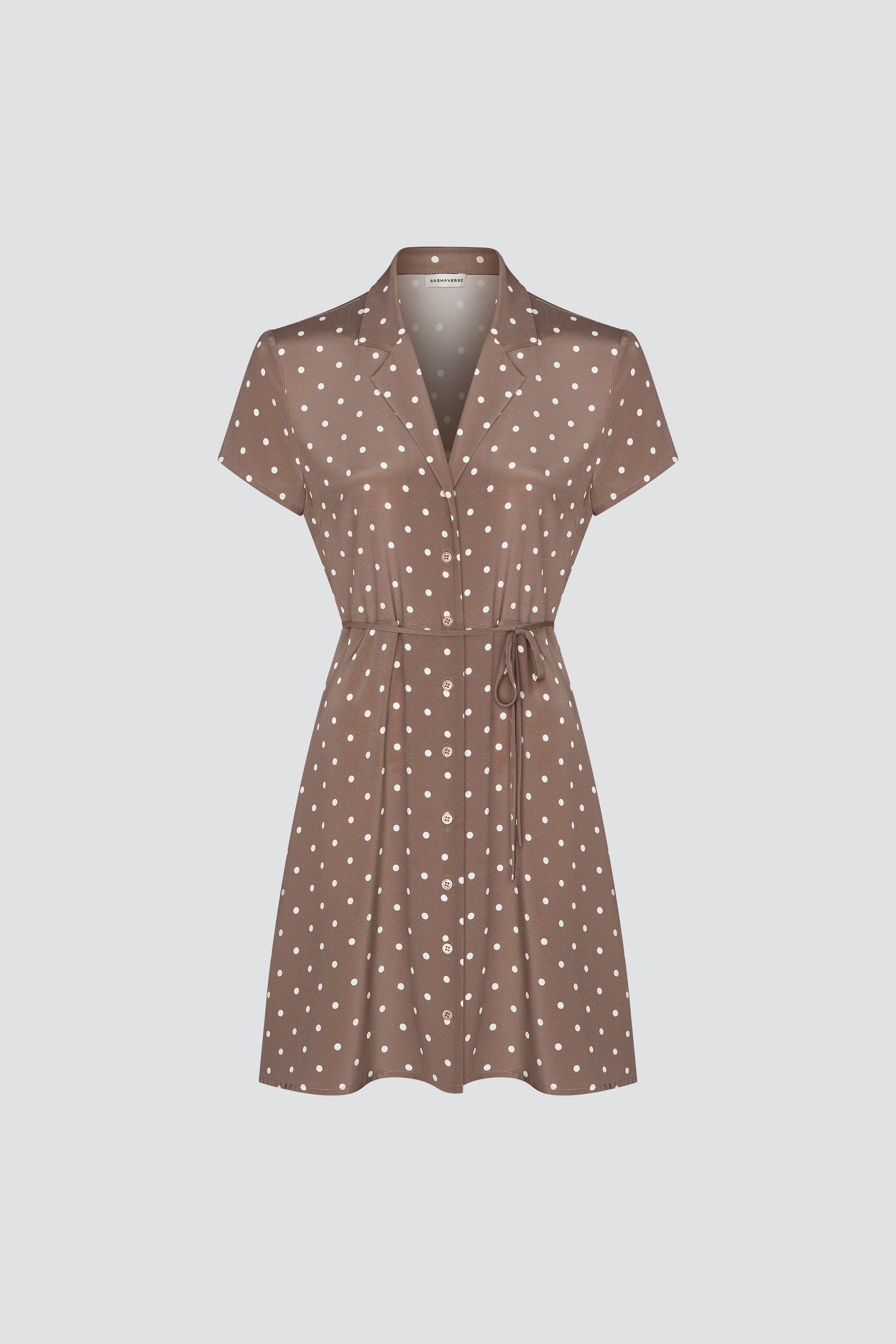  Polka dot print mini dress