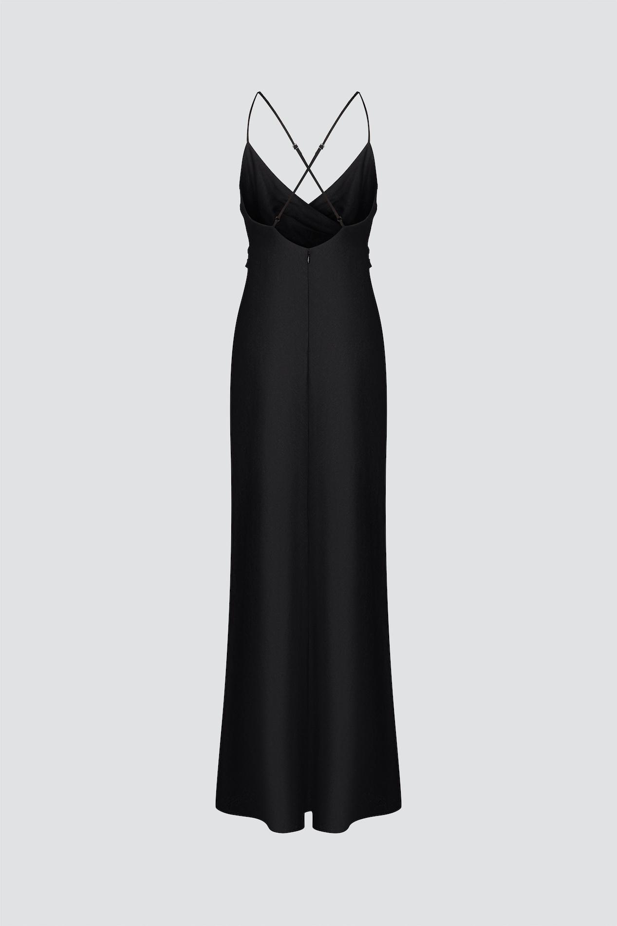 Open back linen dress