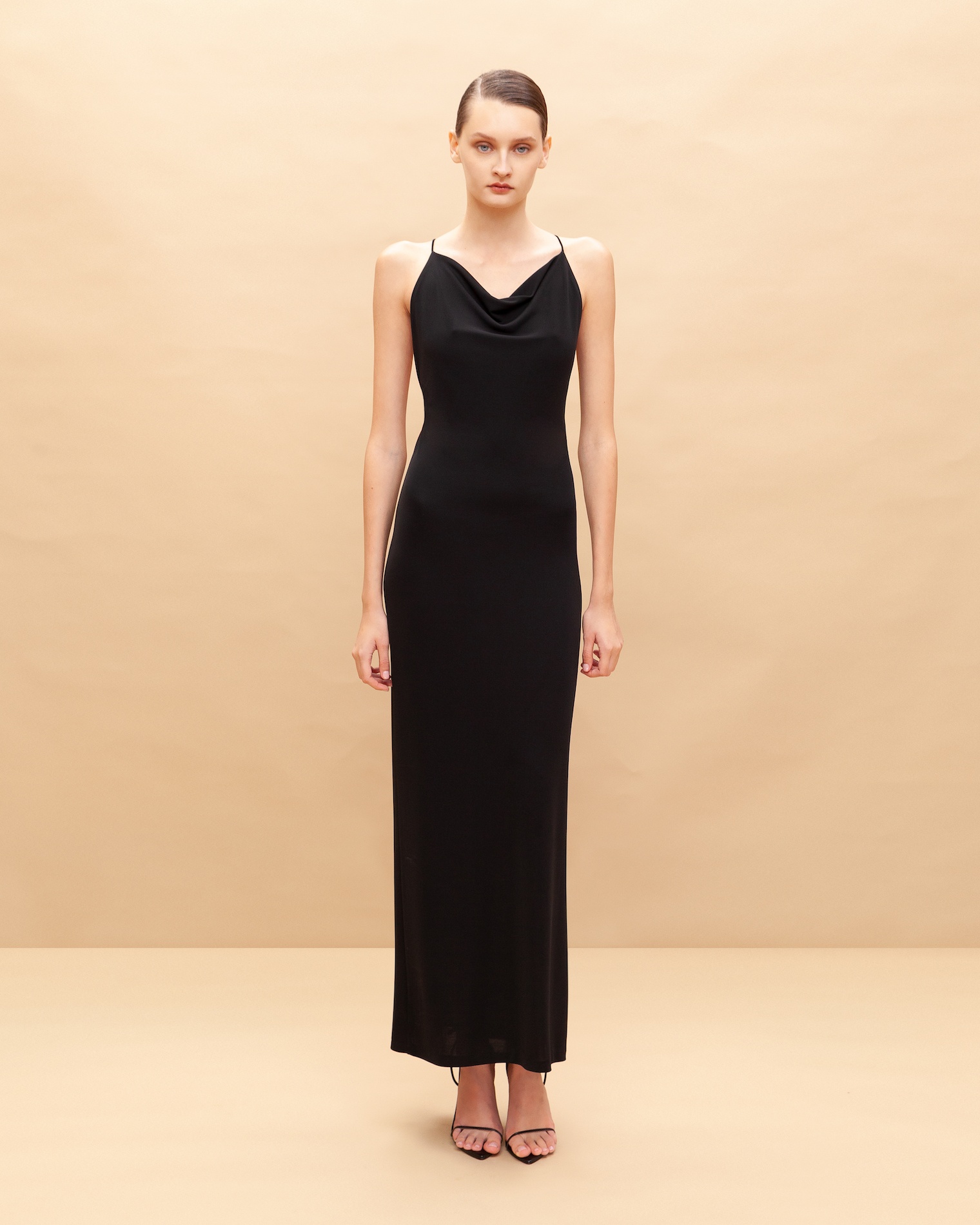 Open back maxi dress