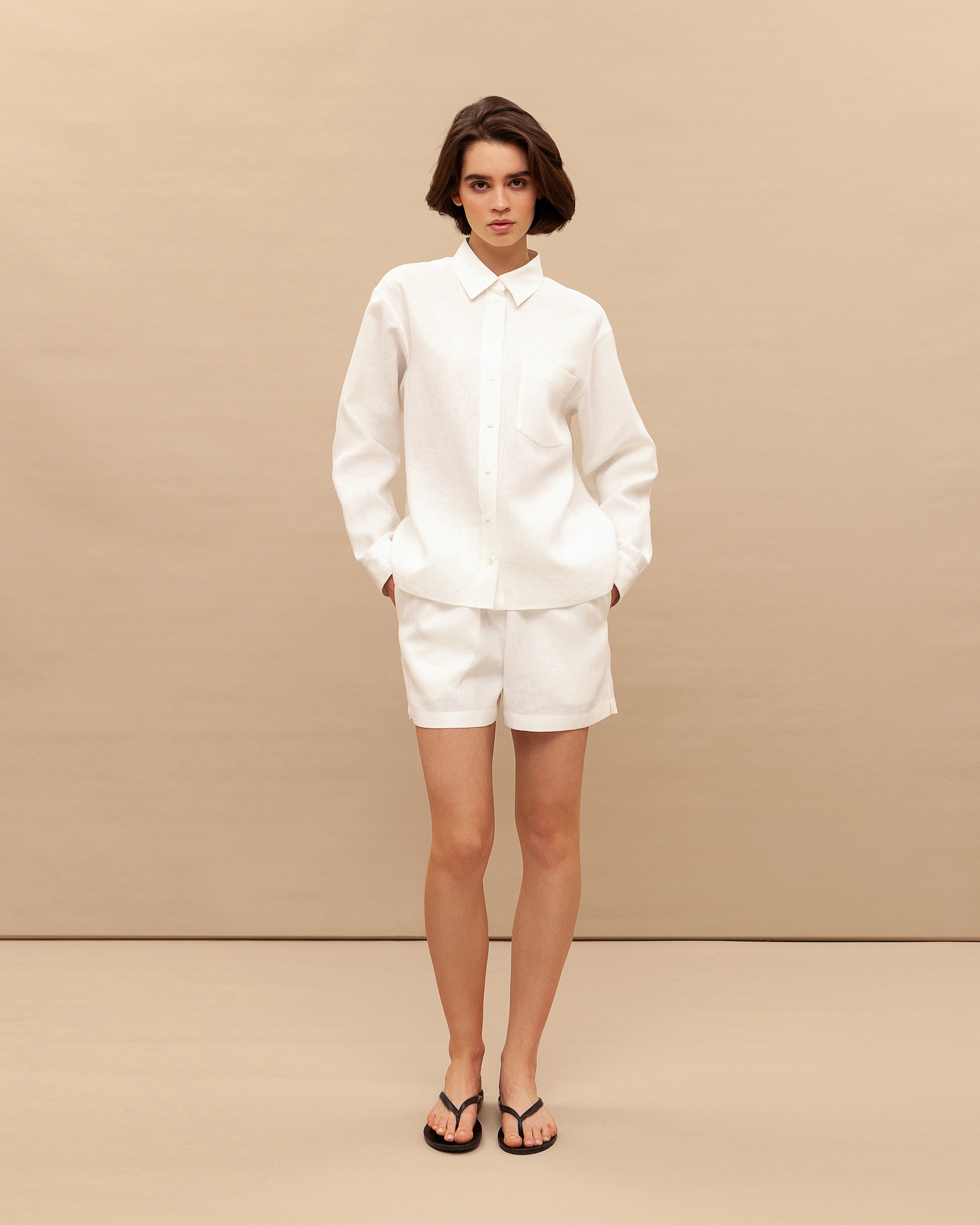 Linen shorts