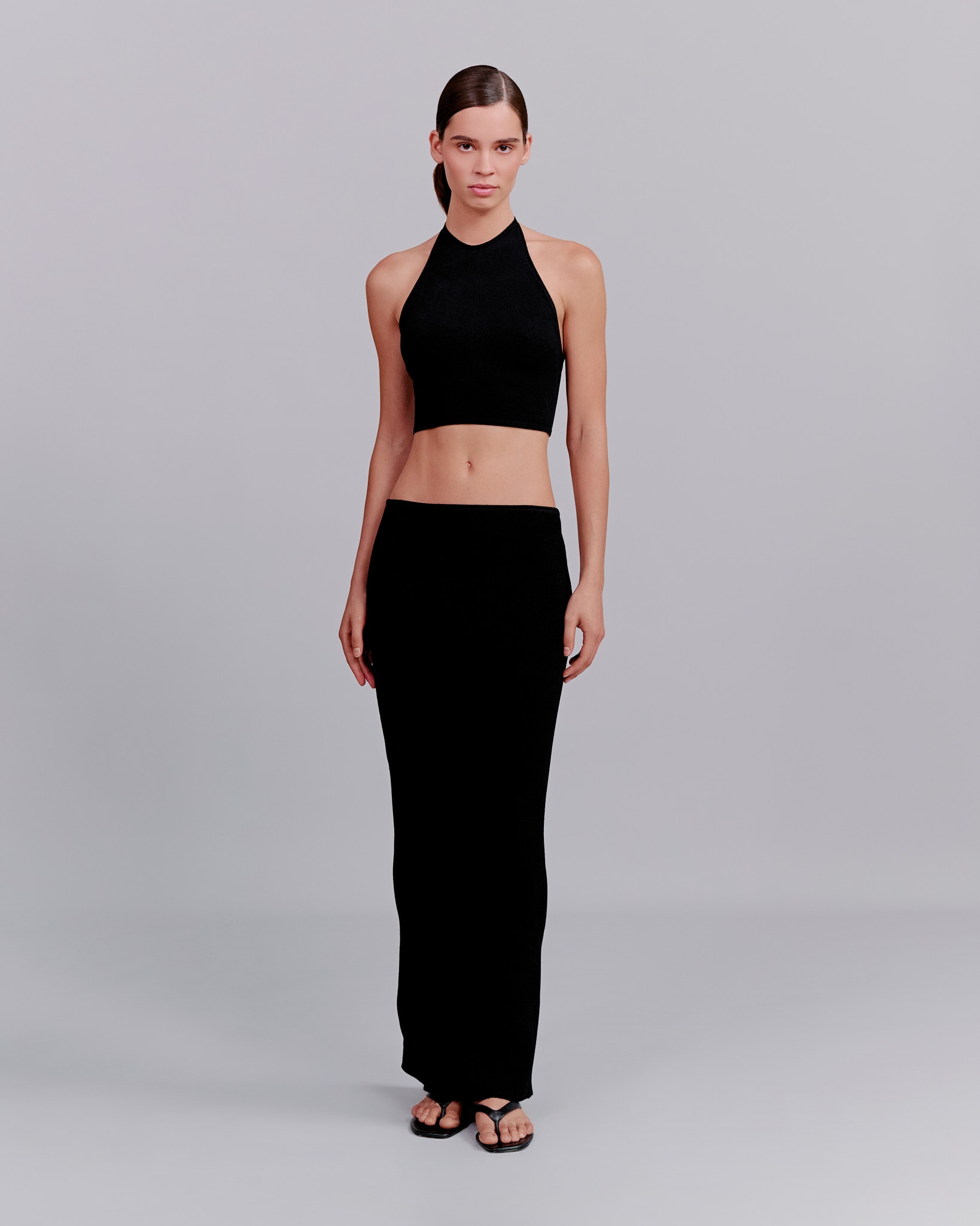 Knitted halter top