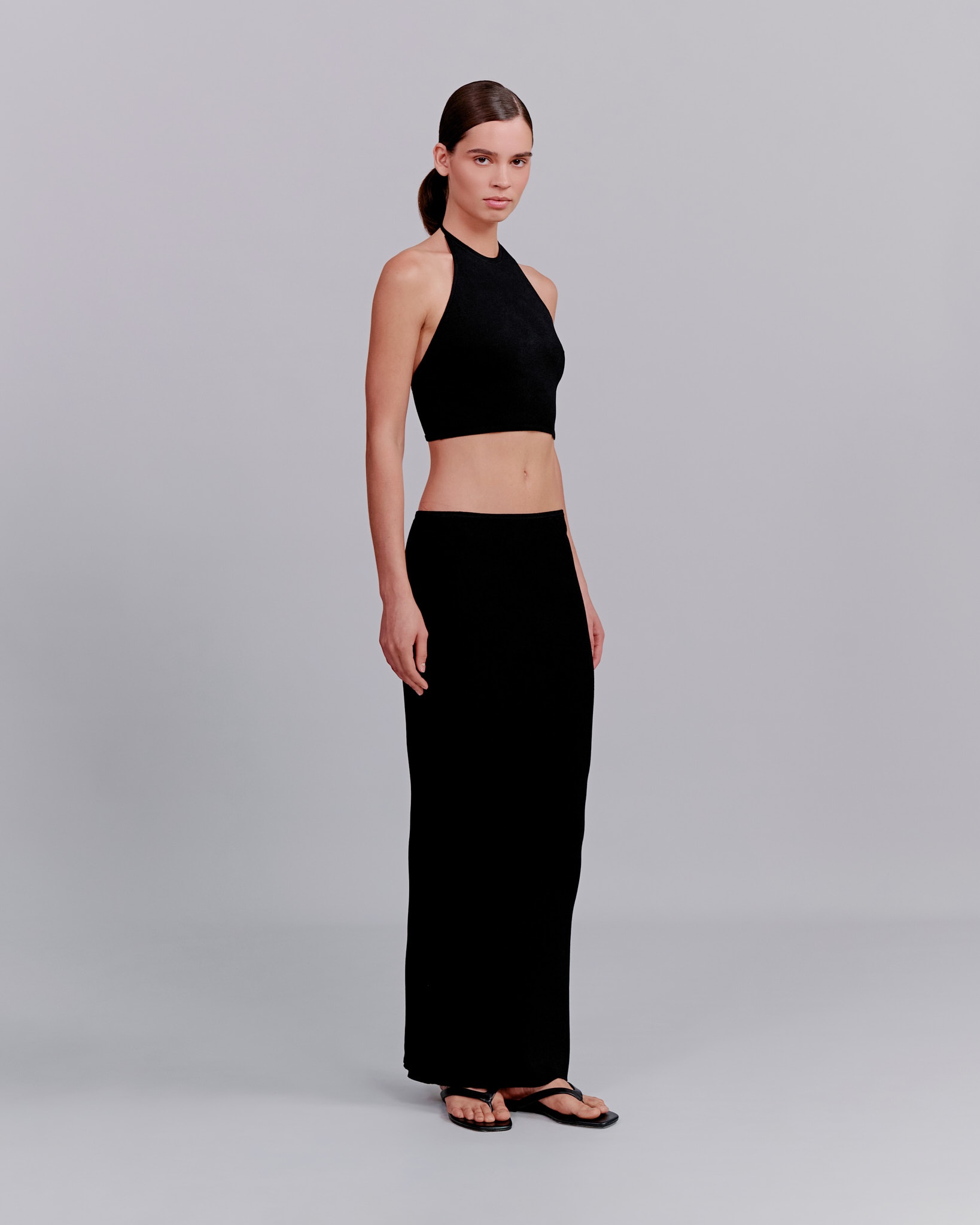Knitted halter top