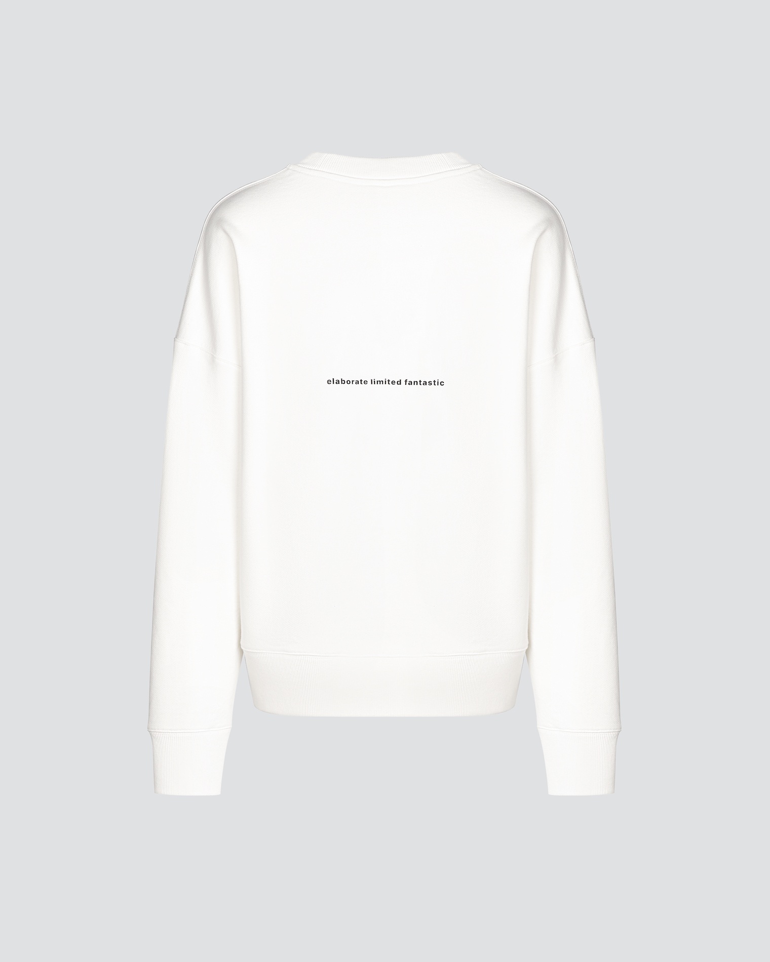 Sweatshirt with elaboratelimitedfantastic" print