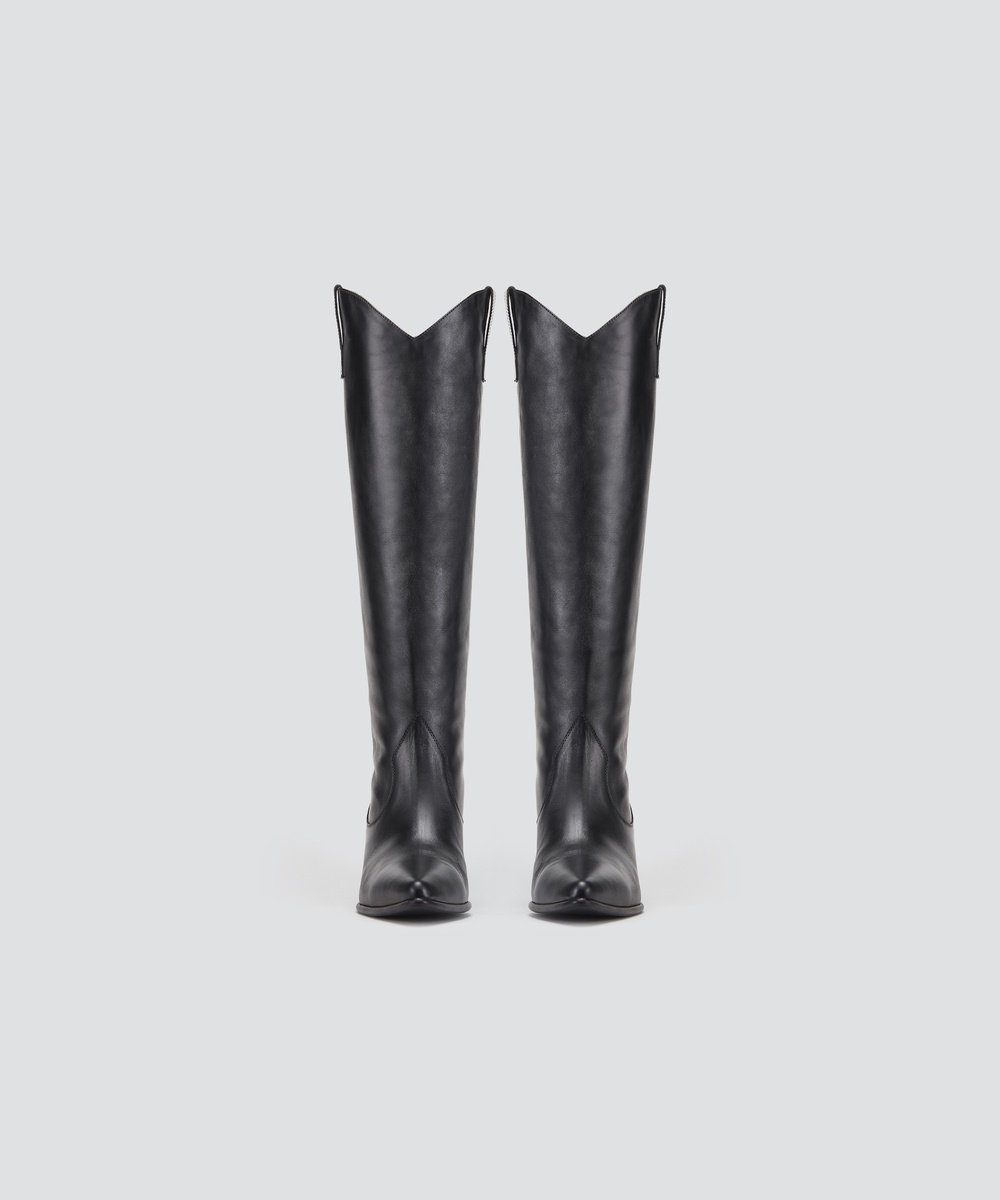 Leather boots